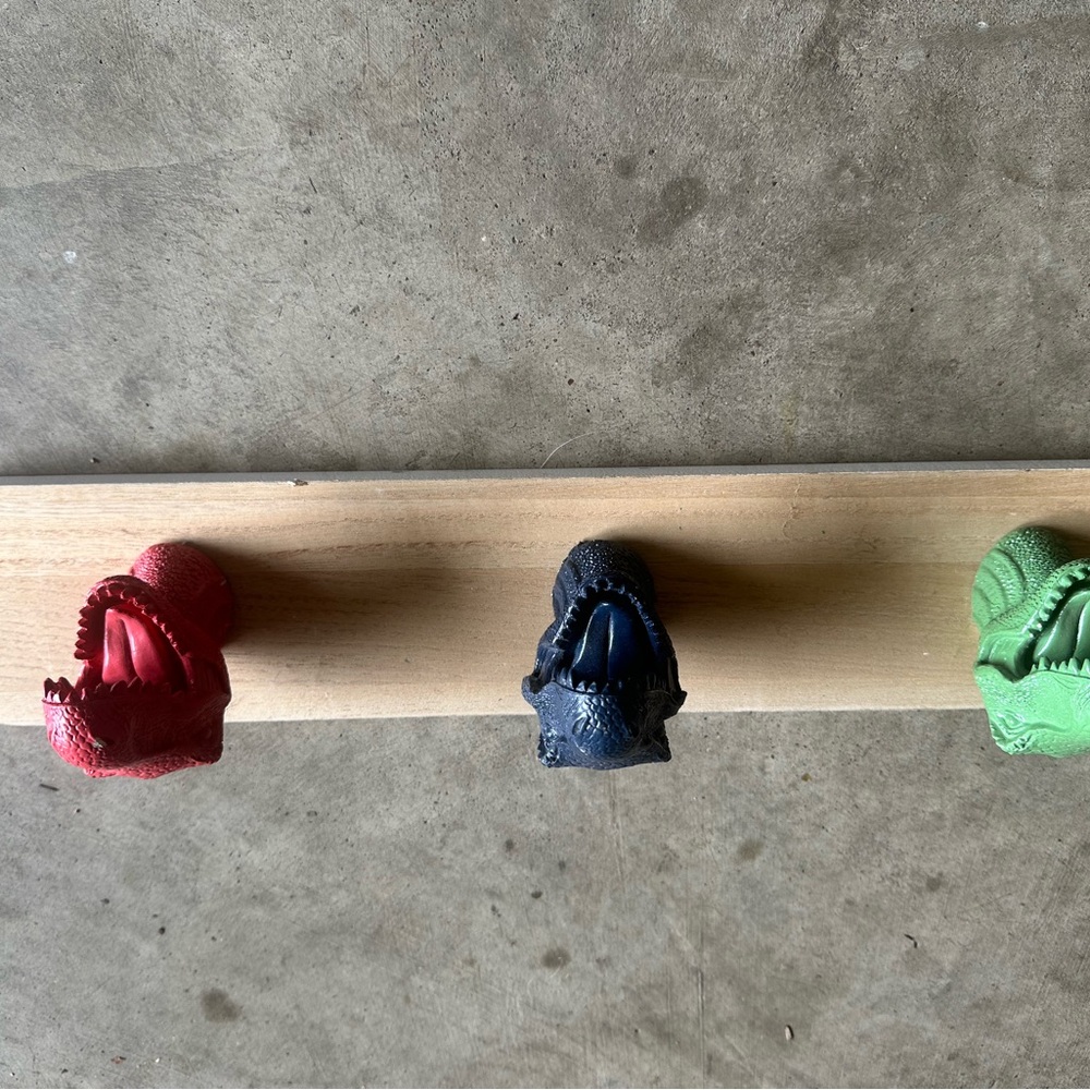 Dinosaur Head Wall Hooks